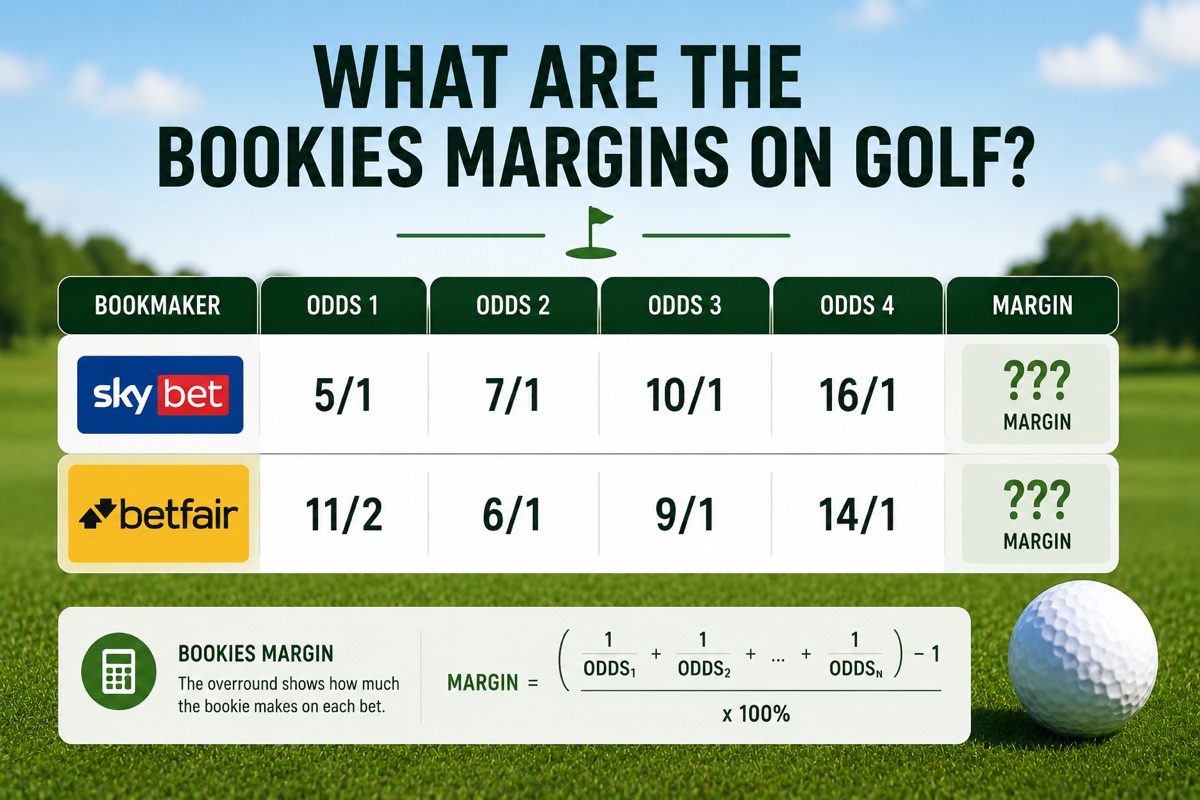 what are the bookies margins on golf - odds and margin formula